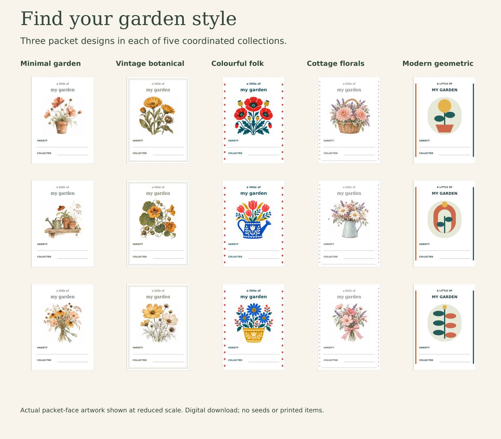 Additional actual-art preview of A Little of My Garden.